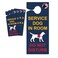 WORKINGSERVICEDOG.COM Service Dog in Room Do Not Disturb Doorhanger Pack of 5