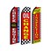 OnPoint Wares Check Engine Feather Flags 3x115 ft Oil Change State Inspection Advertising Signs Pack of 3 Weatherproof Polyester Outdoor Business Flags Hardware Not Included