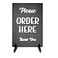 OriginDesigned Please Order Here Sign Cafe Takeaway Coffee Shop Sandwich Shop Counter Sign A4 size Black Stand