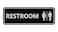 Signs ByLITA Standard All Gender Restroom Sign BlackSilver Large 1 Pack