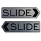All Quality Designer Slide Door Sign Silver Small