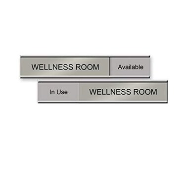 NapTags Wellness Room Slider Sign 6 x 1 AvailableIn Use Made in the USA