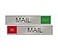 NapTags Mail InOut Slider Sign RedGreen 10x2