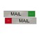 NapTags Mail InOut Slider Sign RedGreen 10x2