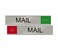 NapTags Mail InOut Slider Sign RedGreen 10x2