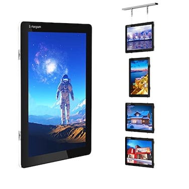 E-HANGSAM LIGHTBOX EHangsam A4 DoubleSided Real Estate Window Display with LED Advertising Display Versatile Light Box Sign Holder for Office Store Promotions Real Estate Backlit Signs4pcsset