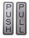 2FY2SW Be The Bestest Brushed 304 Grade Stainless Steel Premium PushPull Set Door Vertical Sign 5 x 15 inch Stylish Pack of 1