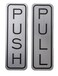 2FY2SW Be The Bestest Brushed 304 Grade Stainless Steel Premium PushPull Set Door Vertical Sign 5 x 15 inch Stylish Pack of 1