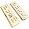 LEMBANG Push Pull Door Sign VerticalDouble Layer AcrylicThreedimensionalIndoor Outdoor Use2inx59in Whitegold