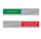 NapTags VacantMeeting In Progress Slider Sign 6 x 1 RedGreen