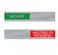 NapTags VacantMeeting In Progress Slider Sign 6 x 1 RedGreen