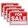 RamPro 9 X 12 Sale Sign for Car and Auto Sales Rust Free Clear and Visible Text Long Lasting with A Space to Hand Write 4 Pack