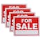 RamPro 9 X 12 Sale Sign for Car and Auto Sales Rust Free Clear and Visible Text Long Lasting with A Space to Hand Write 4 Pack
