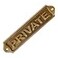 Plaque Sam Star Brass Door Sign sAntique FinishEasy DIY InstallationBest Home DecorFor Gents Ladies Office Laundry Restroom Pull Parking PRIVATE