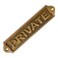 Plaque Sam Star Brass Door Sign sAntique FinishEasy DIY InstallationBest Home DecorFor Gents Ladies Office Laundry Restroom Pull Parking PRIVATE