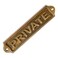 Plaque Sam Star Brass Door Sign sAntique FinishEasy DIY InstallationBest Home DecorFor Gents Ladies Office Laundry Restroom Pull Parking PRIVATE