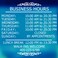 LOKAUS Professional Business Hours Kit 16x23 Inches Changeable Window Sign for Customizing Outside Retail Store Operations Outside Version