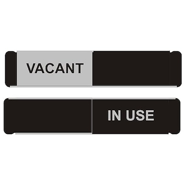SECO Sliding Door Sign VacantIn Use 1003 x 205