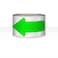 EVQ Arrow Floor Sticker Tape 24 Arrow Floor Marking Sticker Sign 200 PCS Arrow Decal Tape Green