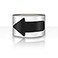 EVQ Arrow Floor Sticker Tape 24 Arrow Floor Marking Sticker Sign 200 PCS Arrow Decal Tape Black