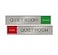NapNameplates.com Quiet Room Slider Sign RedGreen 10 x 2