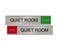NapNameplates.com Quiet Room Slider Sign RedGreen 10 x 2