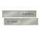 NapTags Quality SatinAluminum Slider Signs 10 x 2 AvailableIn Use Silver Proudly Made in the USA