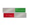 NapTags Quality SatinAluminum Slider Signs 10 x 2 AvailableIn Use RedGreen