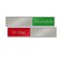NapTags Quality SatinAluminum Slider Signs 10 x 2 AvailableIn Use RedGreen
