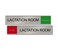 NapTags Lactation Room Slider Sign10 x 2Availablein Use RedGreen