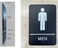 Headline Sign 9002 Mens Restroom ADA Sign with Grade 2 Braille and Tactile Graphics 6 x 9 BlackWhite Made in USA