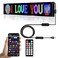 XIAOOHO Programmable LED SignsFlexible Scrolling LED DisplayBluetooth APP ControlEdit Text GraffitiAnimationsfor CarBarStore 23x 5