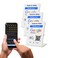 QRLynk NFC Tap Google Review Stand Boost Customer Feedback with Tap Scan QR No App No Subscription Works on iPhone Android White 41x27 3Pack