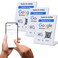 QRLynk NFC Tap Google Review Stand Boost Customer Feedback with Tap Scan QR No App No Subscription Works on iPhone Android White 51x35 3Pack