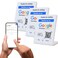 QRLynk NFC Tap Google Review Stand Boost Customer Feedback with Tap Scan QR No App No Subscription Works on iPhone Android White 51x35 3Pack