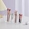 HSYMQ Acrylic Pen Holder 4 Compartments Clear Pencil Holder Organizer Makeup Brush Holder
