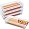 1InTheOffice Pencil Box Stackable Translucent Clear 825 x 15 x 4 Inches 4 Pack