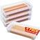 1InTheOffice Pencil Box Stackable Translucent Clear 825 x 15 x 4 Inches 4 Pack