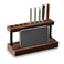 U-Chain UChain Pencil Pen Holder for Desk Solid Walnut Pen Display Stand with 9 Slots and Cell Phone Holder Aesthetic Pen Organizer for Minimalist Office Desk Decor