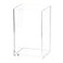 HSYMQ Clear Acrylic Pencil Pen Holder Cup Clear Makeup Brush Holder Acrylic Desk Accessories Stationery Organizer for Office Desk Accessory
