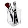 HSYMQ Clear Acrylic Pencil Pen Holder Cup Clear Makeup Brush Holder Acrylic Desk Accessories Stationery Organizer for Office Desk Accessory