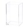HSYMQ Clear Acrylic Pencil Pen Holder Cup Clear Makeup Brush Holder Acrylic Desk Accessories Stationery Organizer for Office Desk Accessory