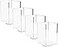 NIUBEE Acrylic Pen Holder 4 PackClear Desktop Pencil Cup Stationery Organizer for Office Desk Accessory