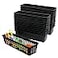 SCWBOEII 24 Pcs Classroom Storage Baskets Bins Baskets Plastic Pencil or Rubber Organizer Basket Halloween Trays for Home School Classroom Office