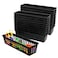 SCWBOEII 24 Pcs Classroom Storage Baskets Bins Baskets Plastic Pencil or Rubber Organizer Basket Halloween Trays for Home School Classroom Office