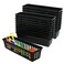 SCWBOEII 24 Pcs Classroom Storage Baskets Bins Baskets Plastic Pencil or Rubber Organizer Basket Halloween Trays for Home School Classroom Office
