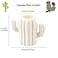 Ragyzity Cactus Pen Holder Creative Container Stationery Storage Box Desktop Supplies Cosmetic Makeup Brush Holder for Student Beige