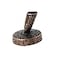 Acxico 1Pcs Vintage Round Metal Insertion Pen Holder Feather Quill Dip Pens Base for School Office Supplies Student Gift