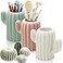 LeonBach 3 Pack Cactus Pen Holders for DeskCute Pencil Holders Succulent Pen Cups Cactus Office Classroom Decor Boho Desk Accessories Makeup Brush Holder Toothbrush Holder for Home School Office