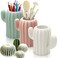 LeonBach 3 Pack Cactus Pen Holders for DeskCute Pencil Holders Succulent Pen Cups Cactus Office Classroom Decor Boho Desk Accessories Makeup Brush Holder Toothbrush Holder for Home School Office